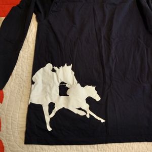 Tokyo twinkle city keiba horse race long sleeve size XL Navy color